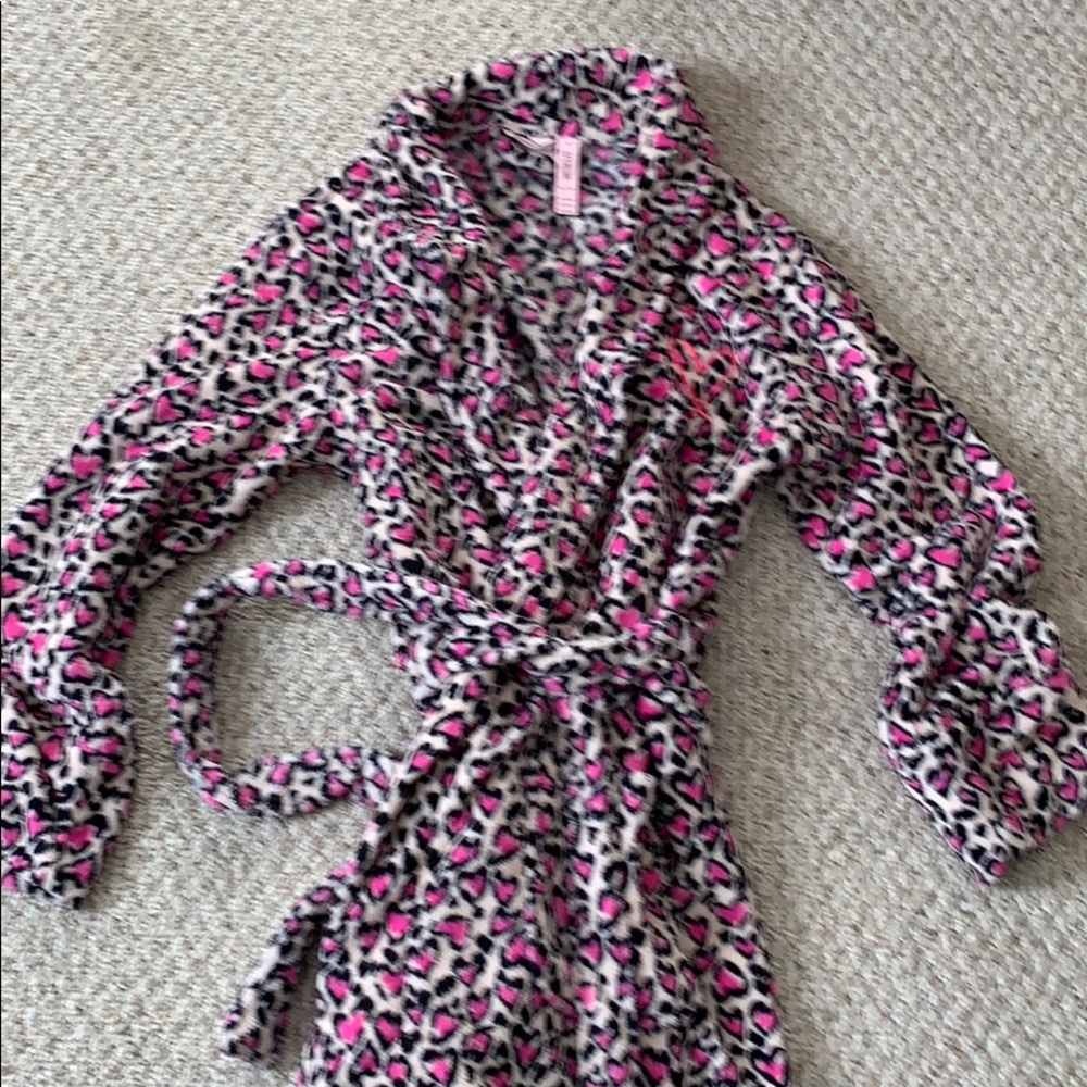 Victoria Secret robe, M/L Pink Hearts